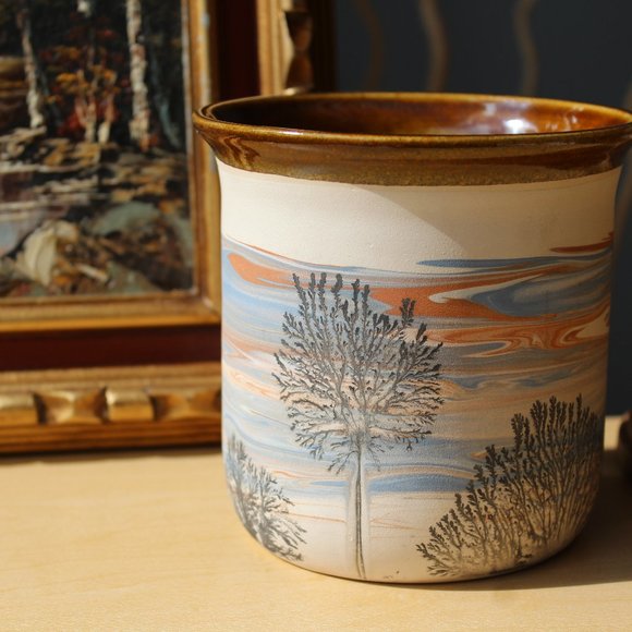 Sevierville Art Art Vintage Sevierville Art Pottery Tennessee Trees